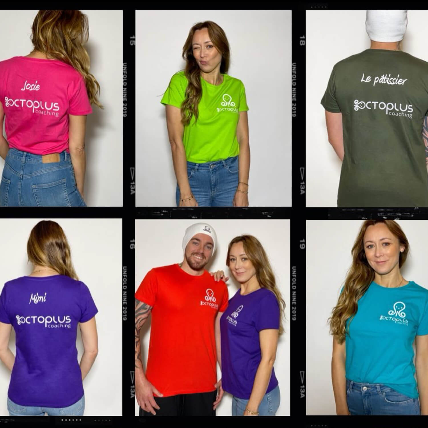 Personnes portant des T-shirts Octoplus Coaching.