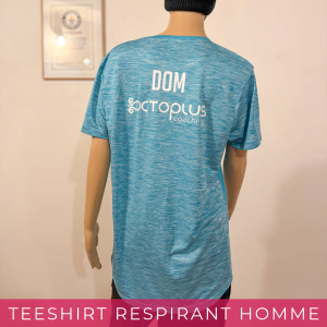 T-shirt respirant bleu pour homme