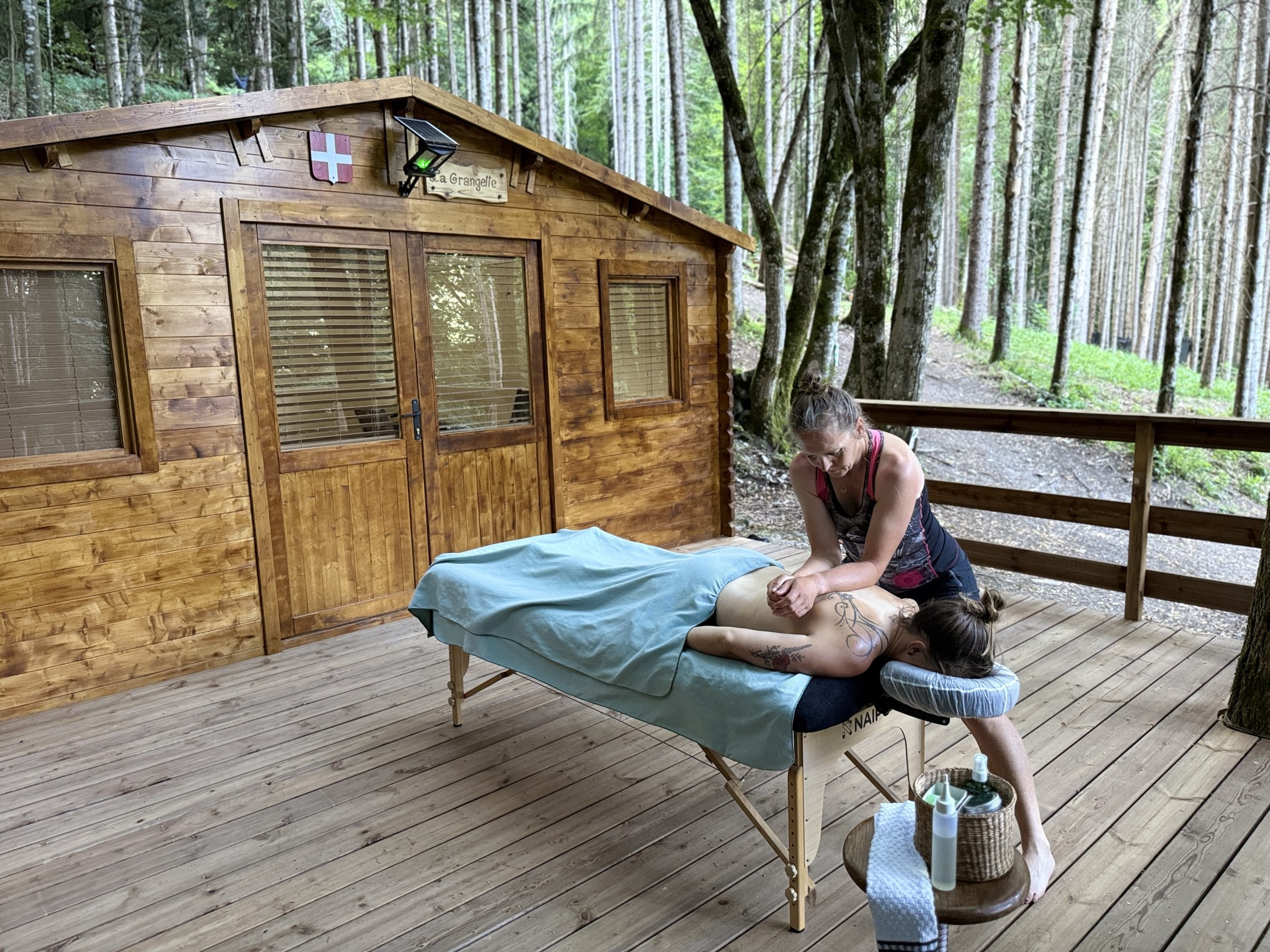 Massage en pleine nature